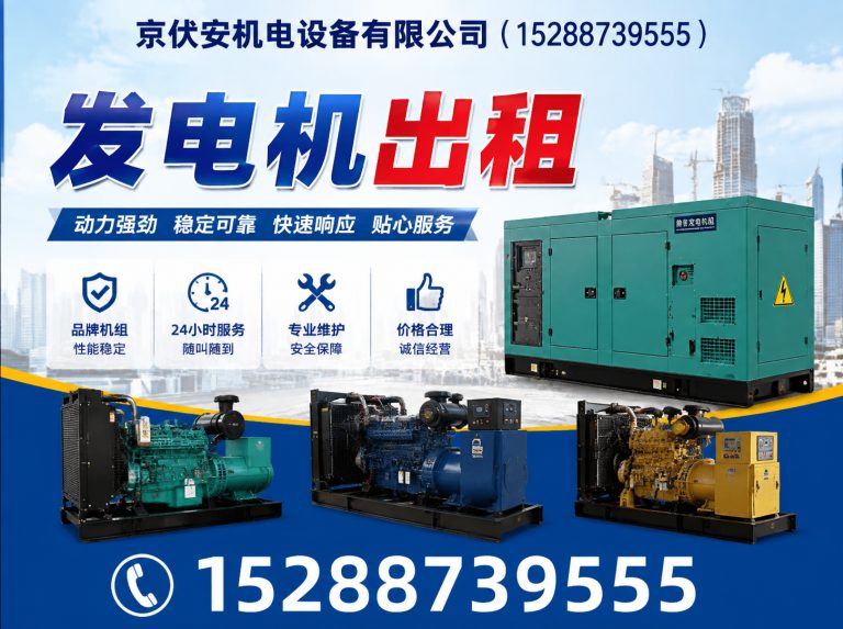固原发电机租赁展示图