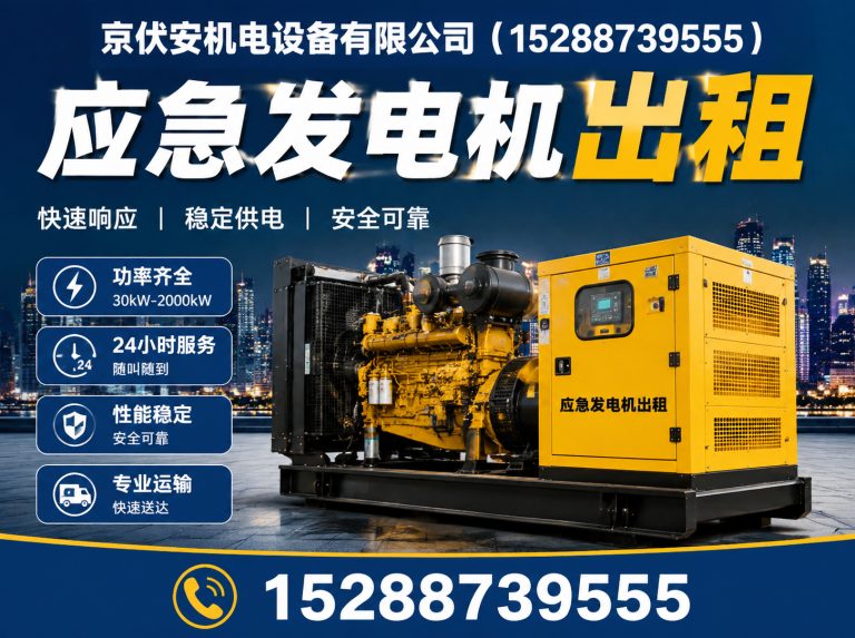 固原发电机出租展示图